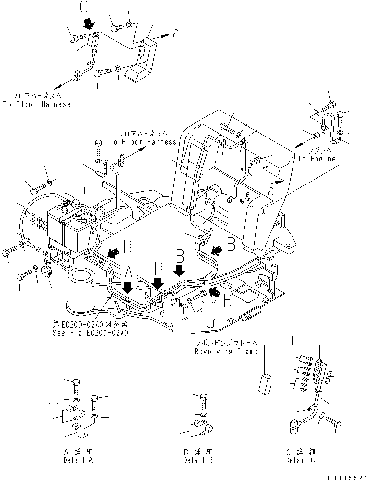 болт 107-978 KOMATSU