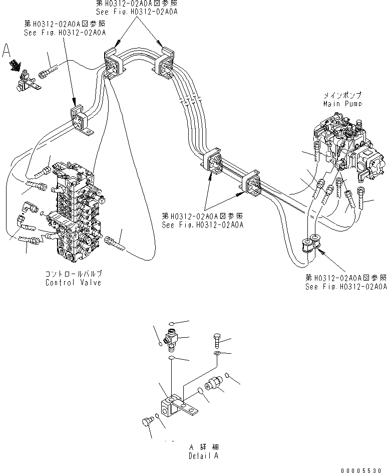 HOSE,BLUE 457-232 KOMATSU