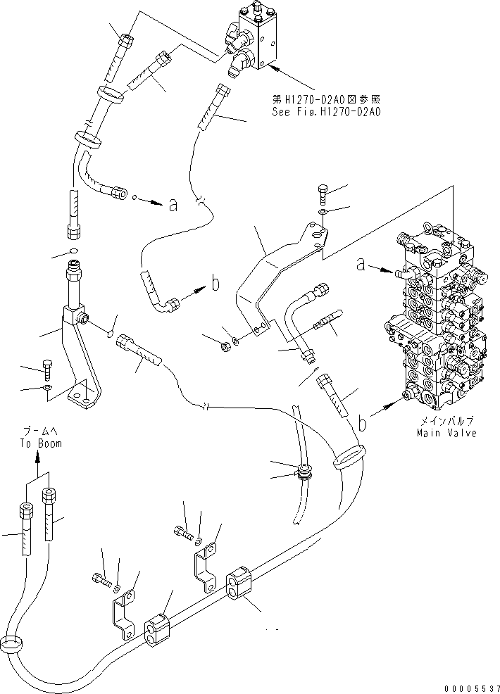 Трубка 458-210 KOMATSU
