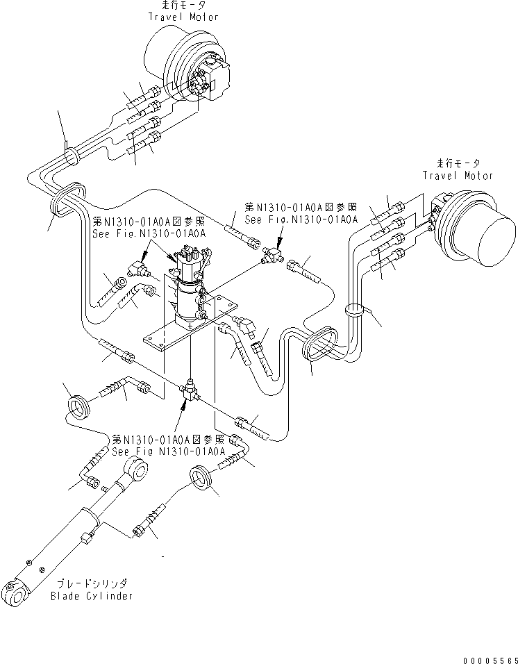Проходная втулка 452-705 KOMATSU