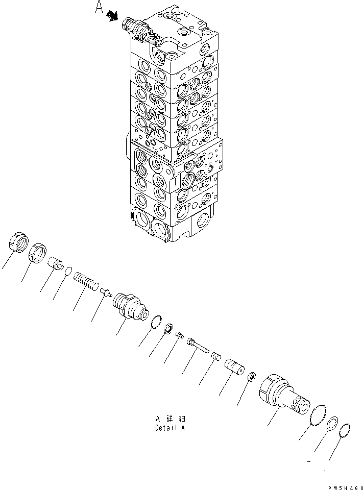 Клапан в сборе, предохранительный 450-897 KOMATSU