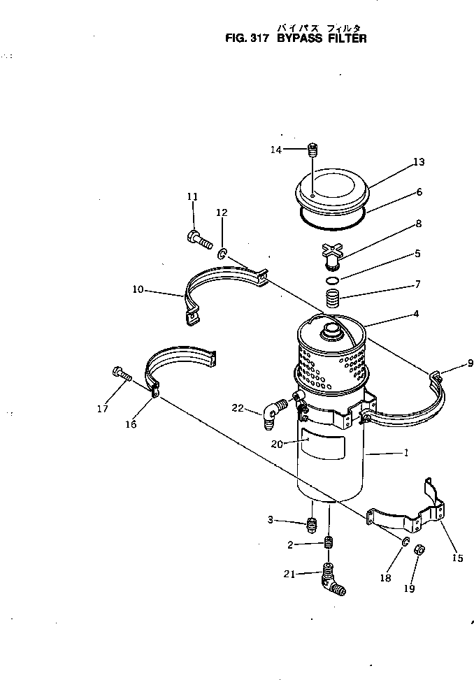 BYPASS FILTER A. 6684-51-5000 KOMATSU
