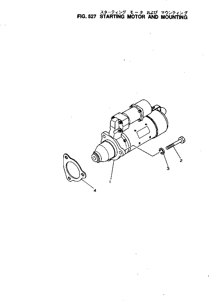 STARTING MOTOR A.,(7.5KW) (SEE FIG.0661) (600-813-3510) KOMATSU