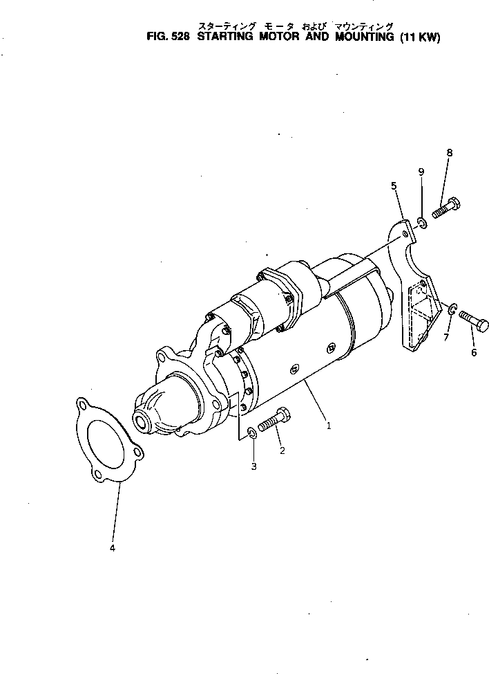 STARTING MOTOR A. 600-813-2930 KOMATSU