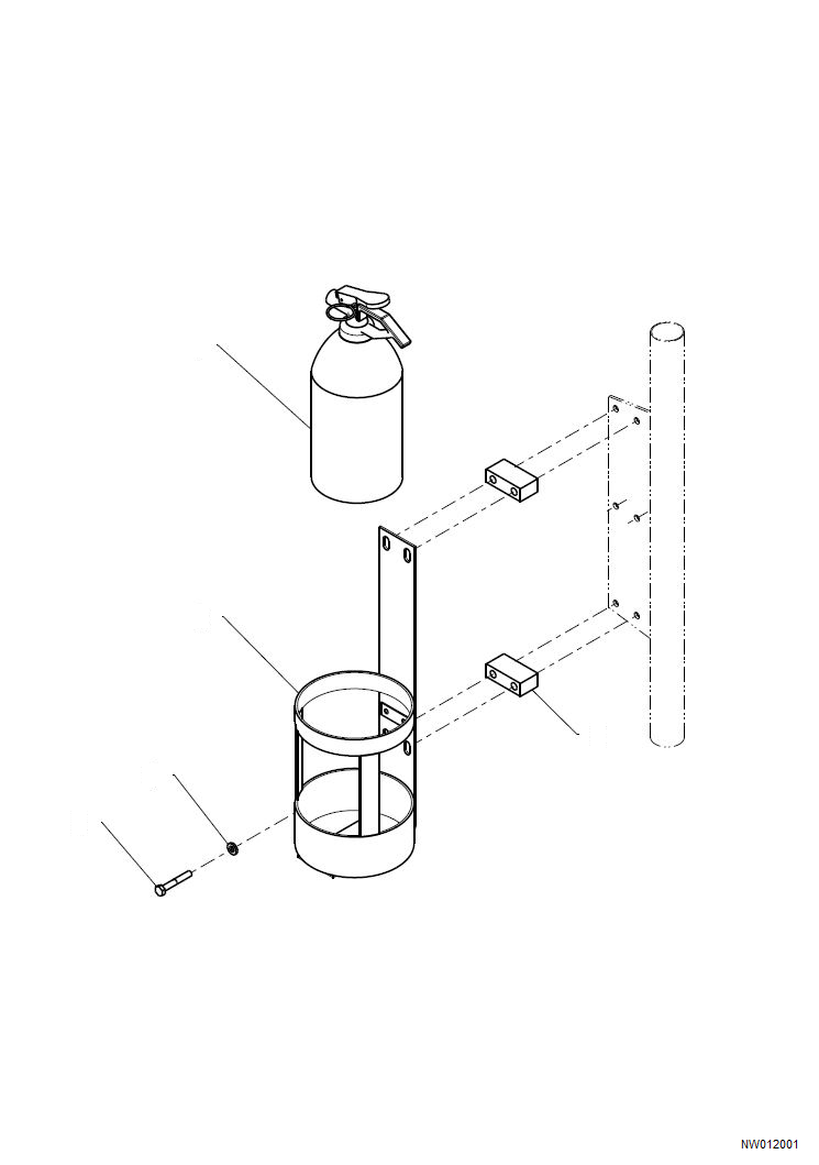 EXTINGUISHER A. 569-98-N4110 KOMATSU