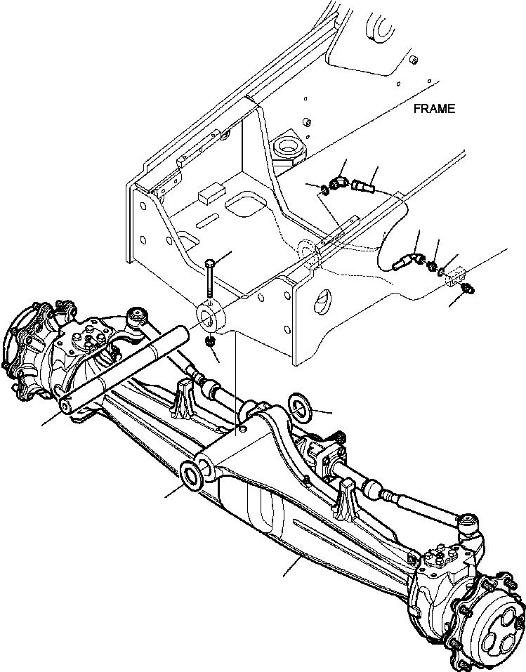 Соединительный штуцер 21D-09-54130 KOMATSU