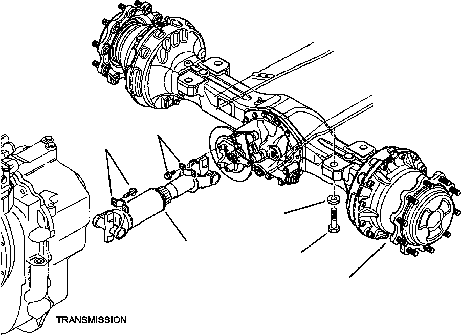 CARDAN SHAFT, REAR 42N-20-11300 KOMATSU