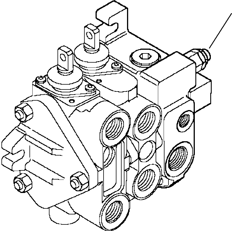 VALVE ASSEMBLY, 2-SPOOL CONTROL 42N-64-11950 KOMATSU