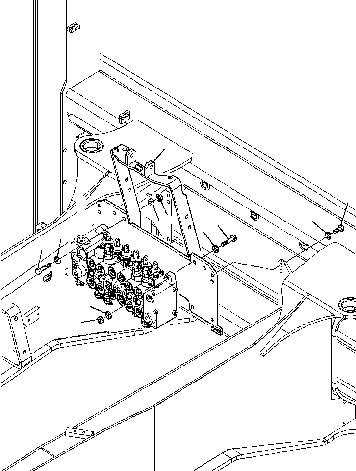 BRACKET, CONTROL VALVE 42N-43-14420 KOMATSU
