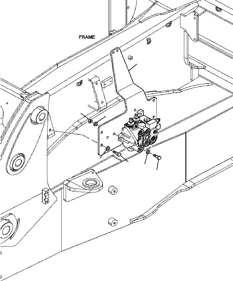 BRACKET, CONTROL VALVE 42N-43-14111 KOMATSU