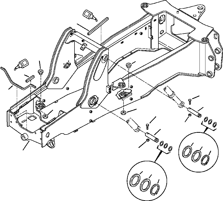 MAIN FRAME 42N-46-A4100 KOMATSU