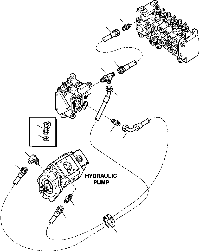 Соединительный штуцер 500 380 908 KOMATSU