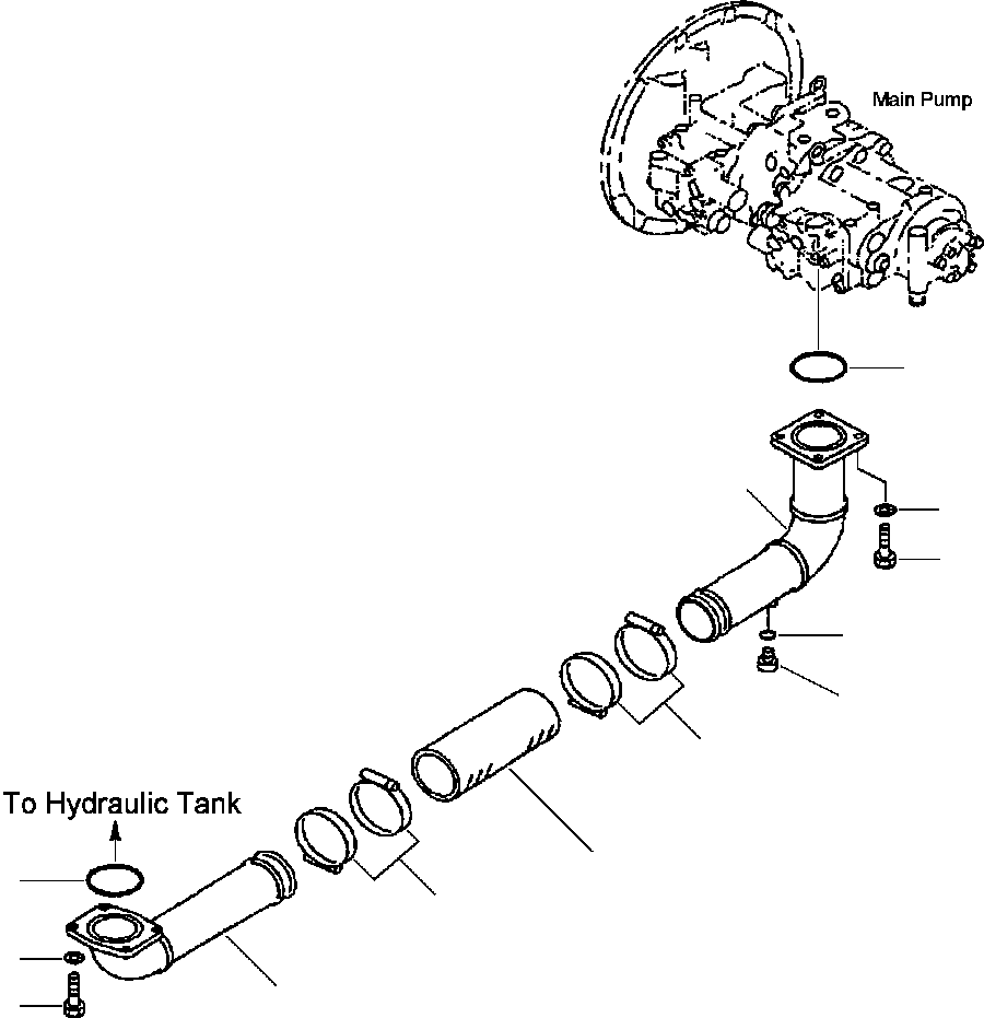 Трубка 208-62-61113 KOMATSU