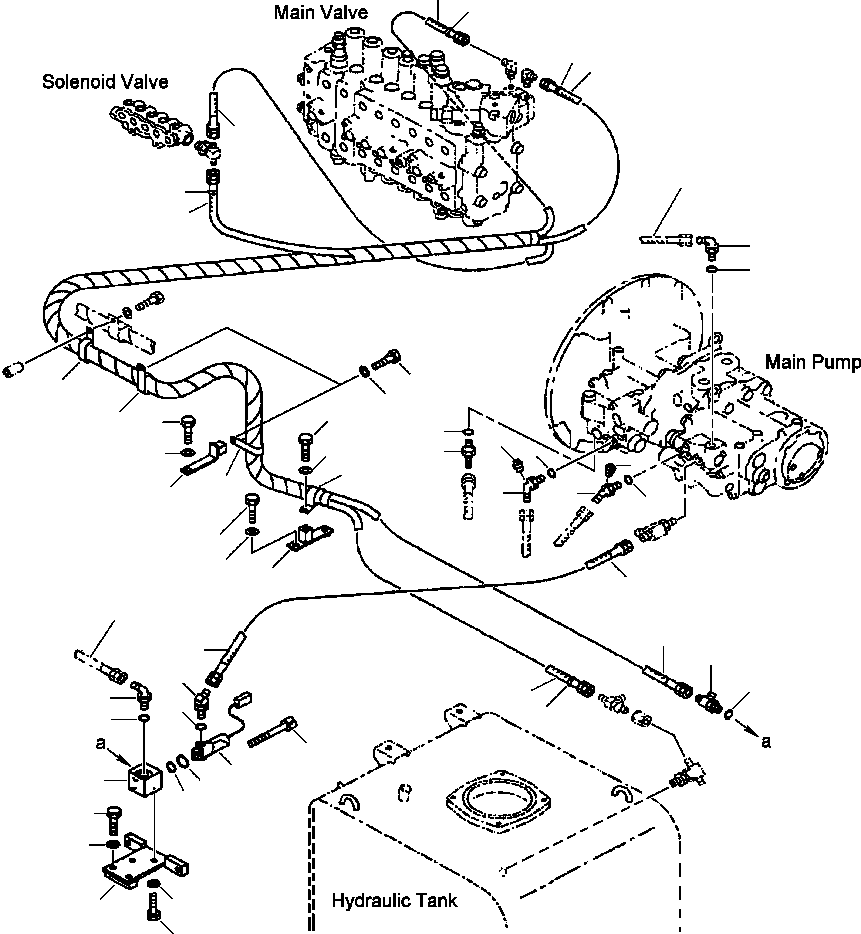 Шланг в сборе 208-62-62180 KOMATSU