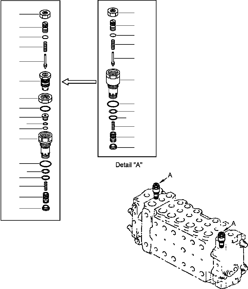Клапан в сборе, предохранительный 723-40-50400 KOMATSU
