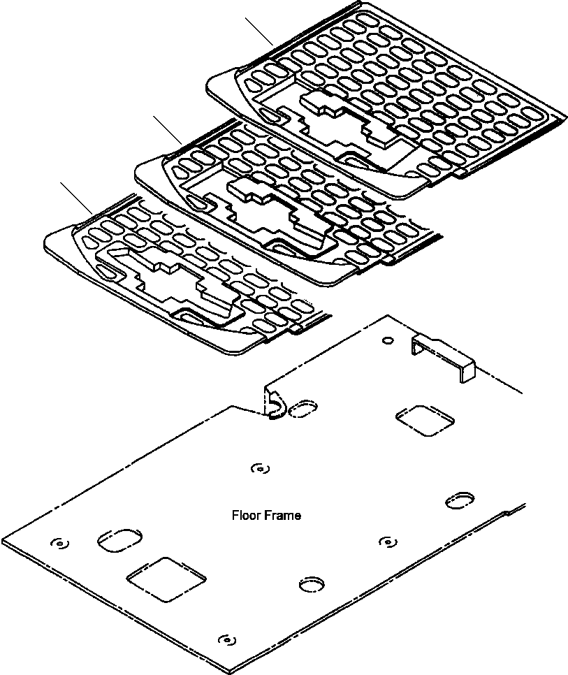 MAT, FLOOR (STANDARD) 20Y-54-36684 KOMATSU