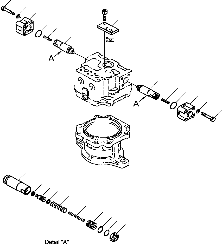 Клапан в сборе, предохранительный 702-77-04401 KOMATSU
