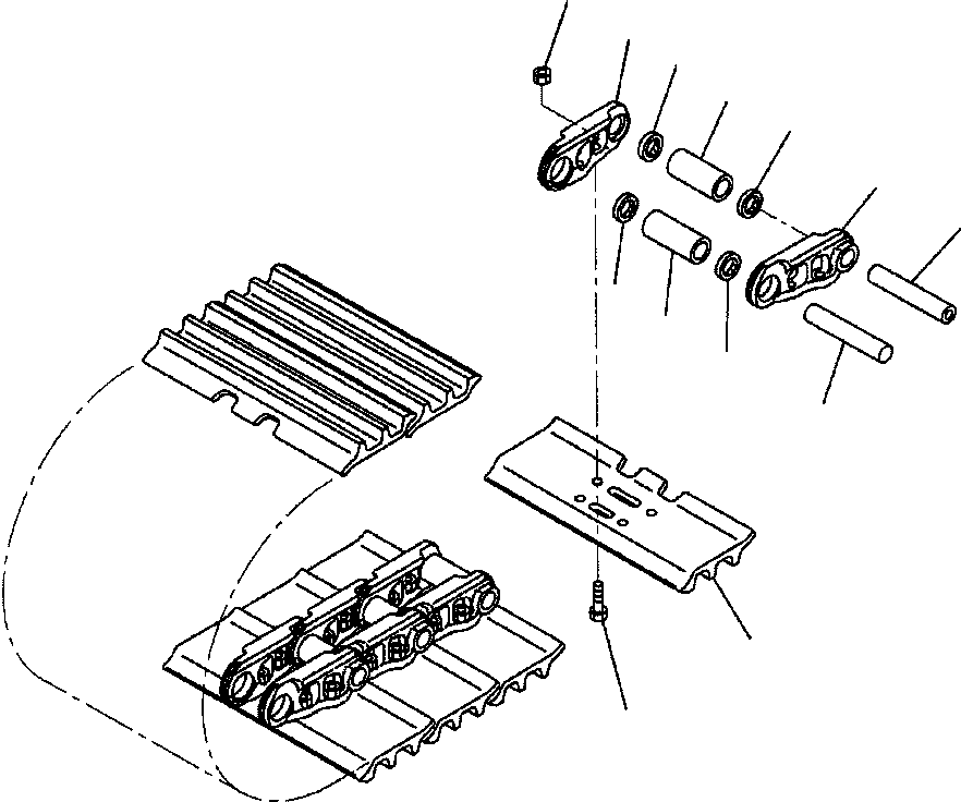 SHOE ASSEMBLY, TRACK (900 MM WIDE) 208-32-03211 KOMATSU