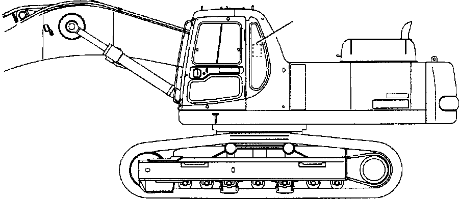 DECAL, LIFTING CAPACITY 207-00-68140 KOMATSU