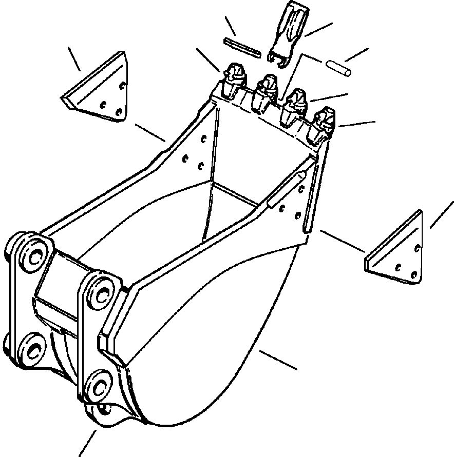 ADAPTER, RIGHT TOOTH (47V) 207-913-A330 KOMATSU