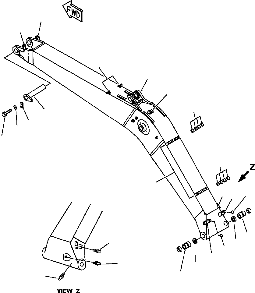 BOOM ASSEMBLY 207-70-00240 KOMATSU