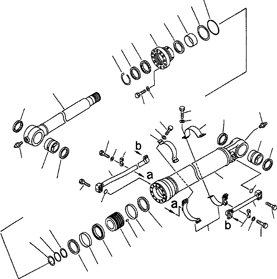 CYLINDER ASSEMBLY, BUCKET 207-63-09040 KOMATSU
