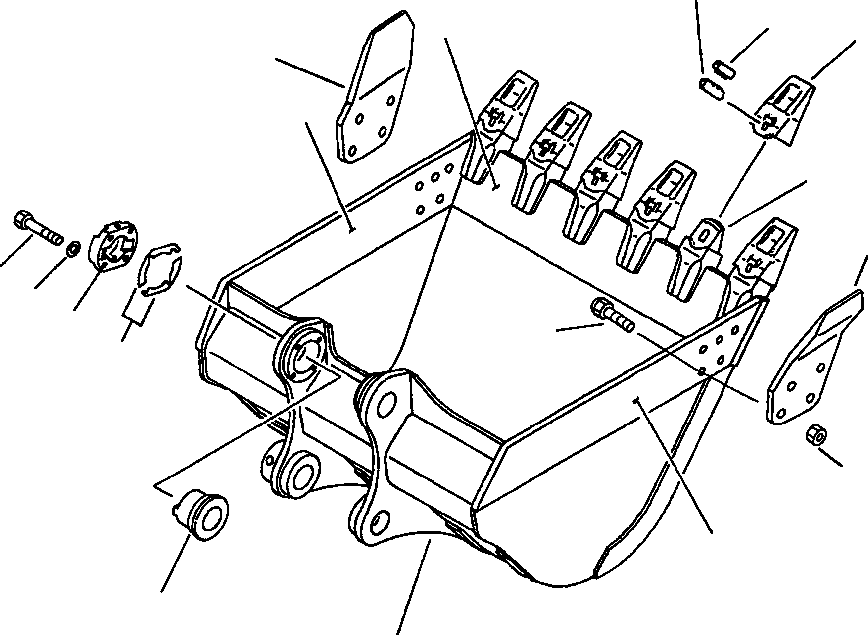 Пластина правая (сварная) 207-70-54130 KOMATSU