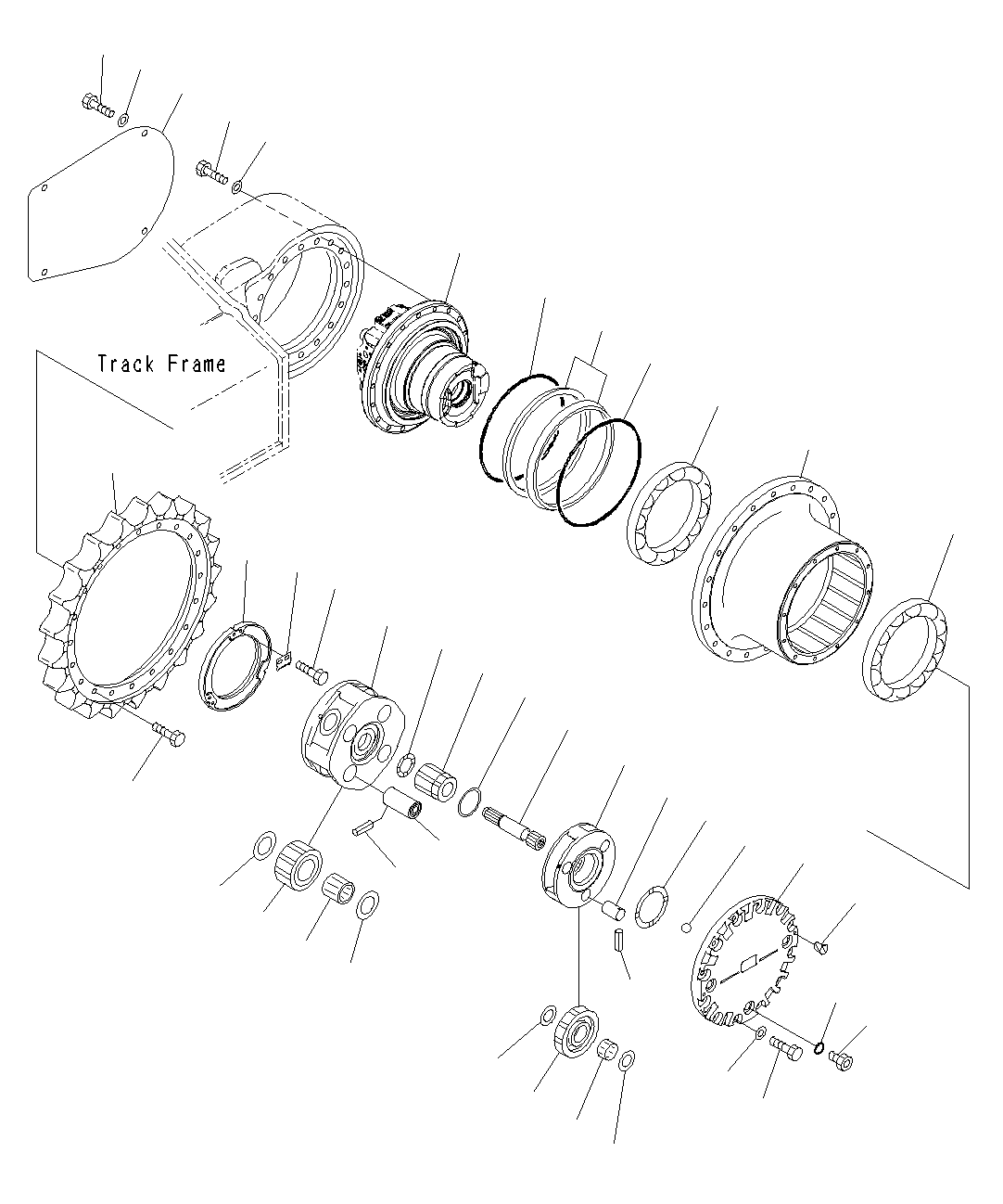 MOTOR ASS'Y, L.H 708-8F-00620 KOMATSU