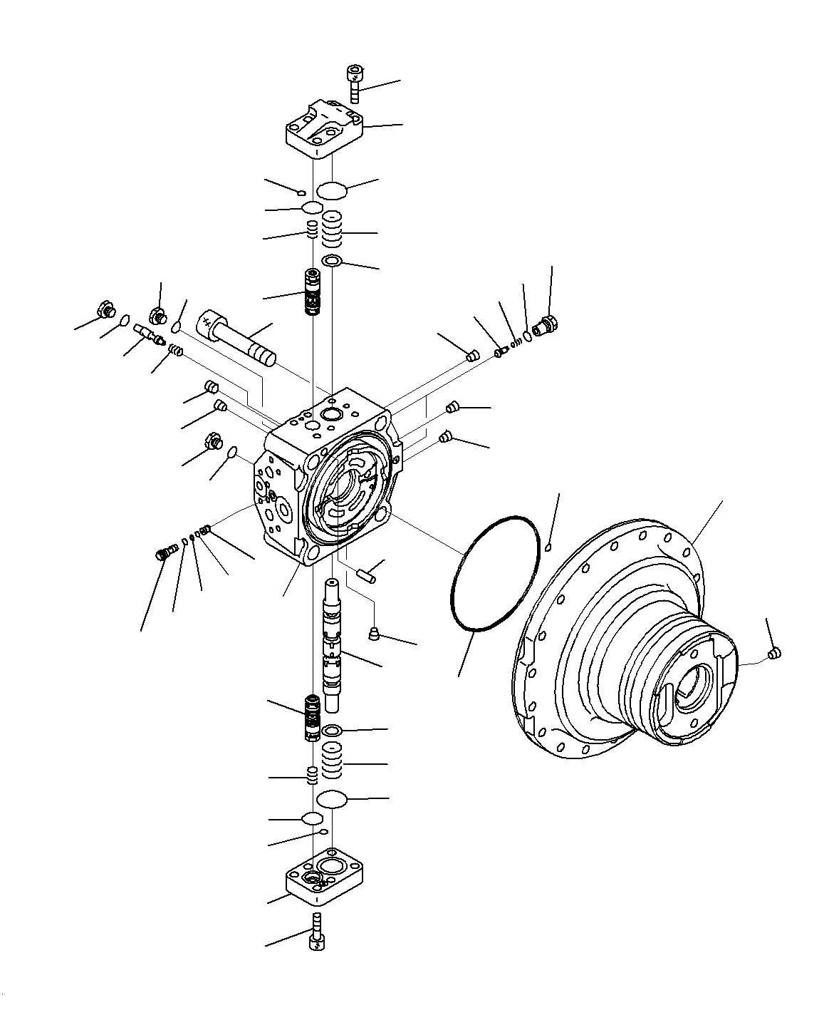 MOTOR ASS'Y, R.H 708-8F-00610 KOMATSU
