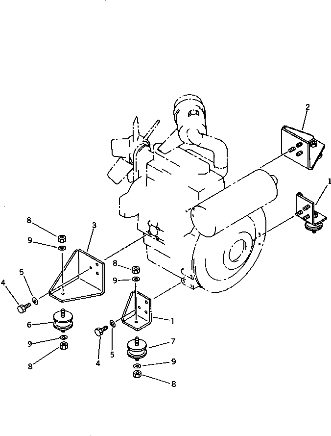 Кронштейн 20C-01-12110 KOMATSU