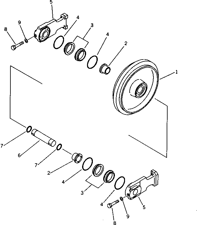 IDLER ASS'Y 20N-30-40600 KOMATSU