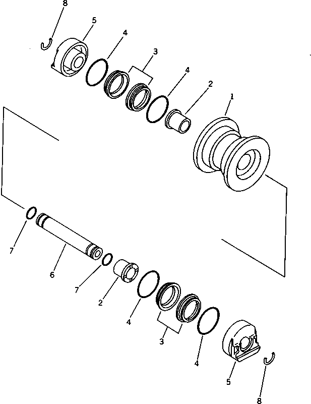 Ролик 20N-30-41680 KOMATSU