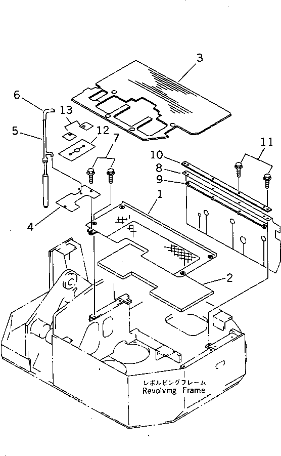 PLATE,FLOOR 20C-54-12111 KOMATSU