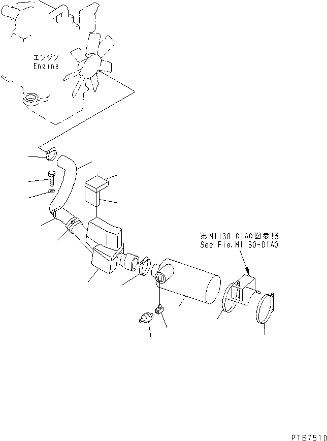 Зажим 203-01-67530 KOMATSU