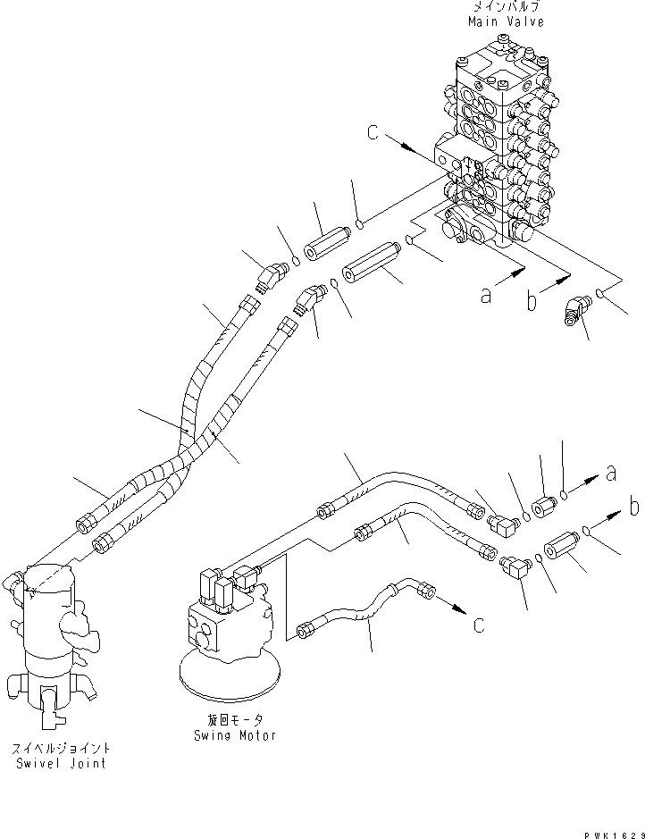 Шланг 07121-00404 KOMATSU