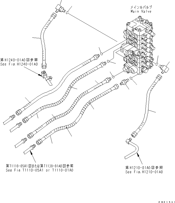 HOSE¤ 1180MM 203-62-61330 KOMATSU