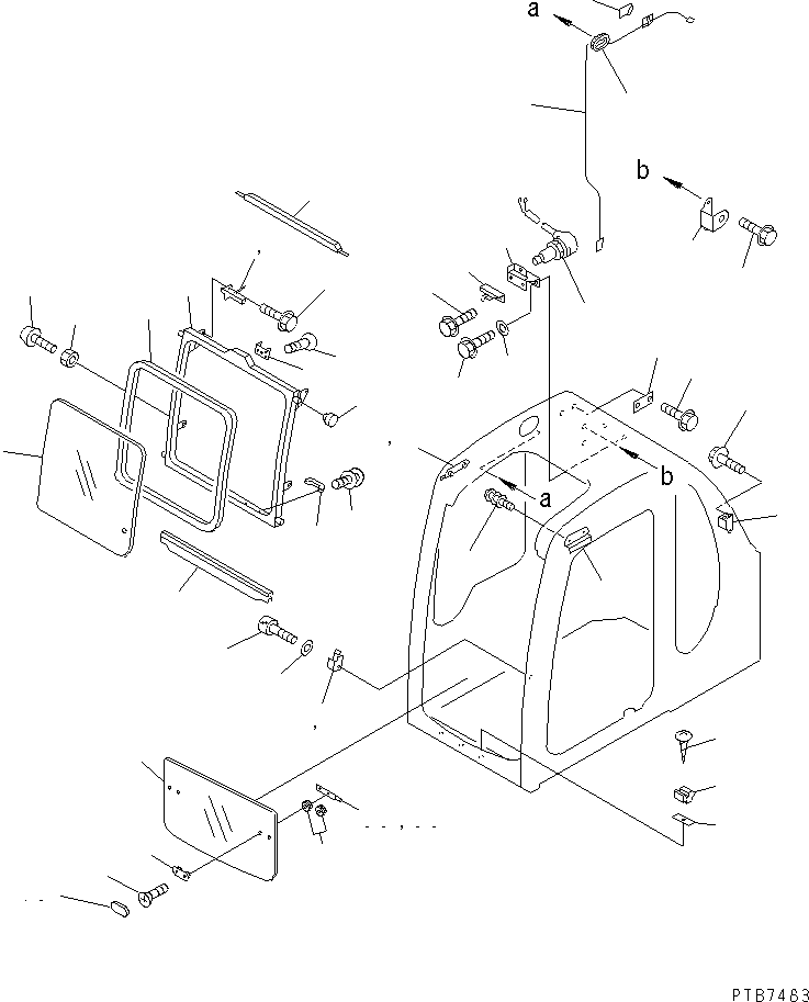 BLOCK,R.H. 20Y-54-36844 KOMATSU