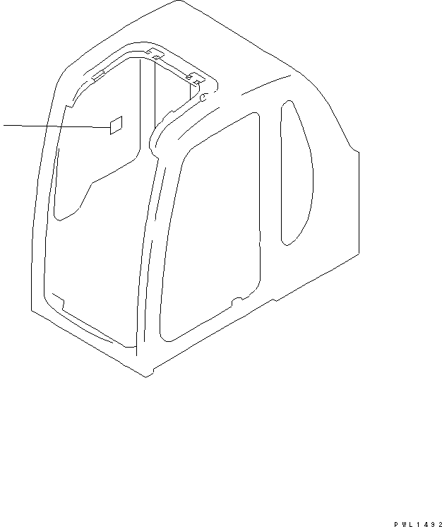 PLATE,LIFT CAPACITY 203-00-K1590 KOMATSU