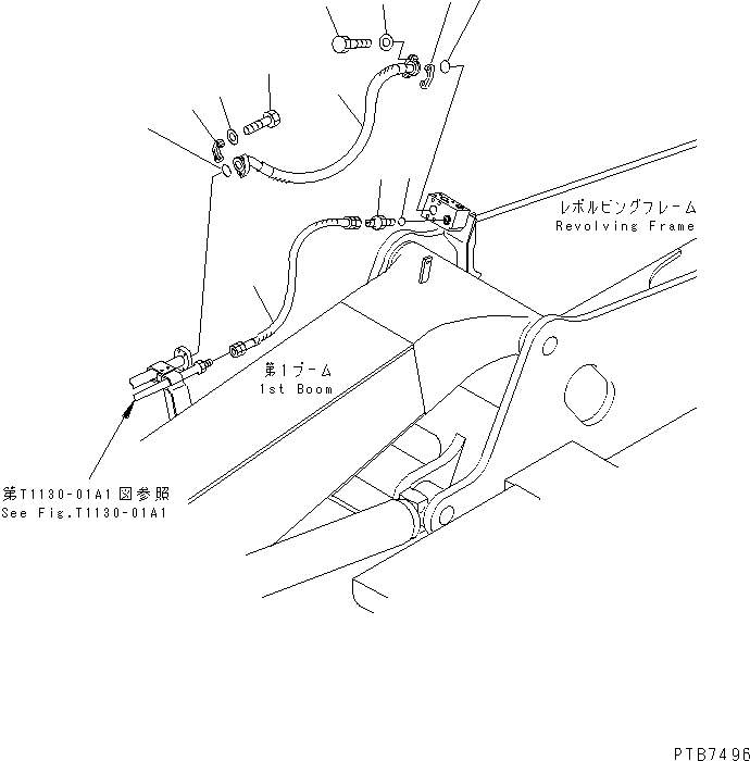 Шланг 20E-62-K6230 KOMATSU