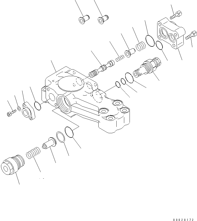 Клапан в сборе 702-21-08040 KOMATSU