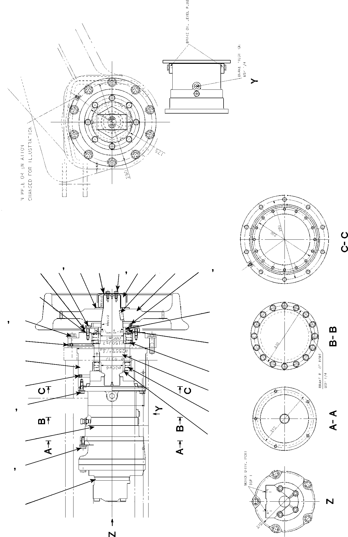 BRAKE 22A-62-KD461 KOMATSU