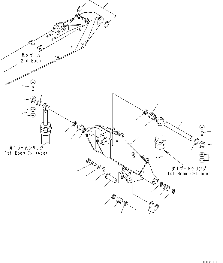 FIRST BOOM 22A-70-KA221 KOMATSU