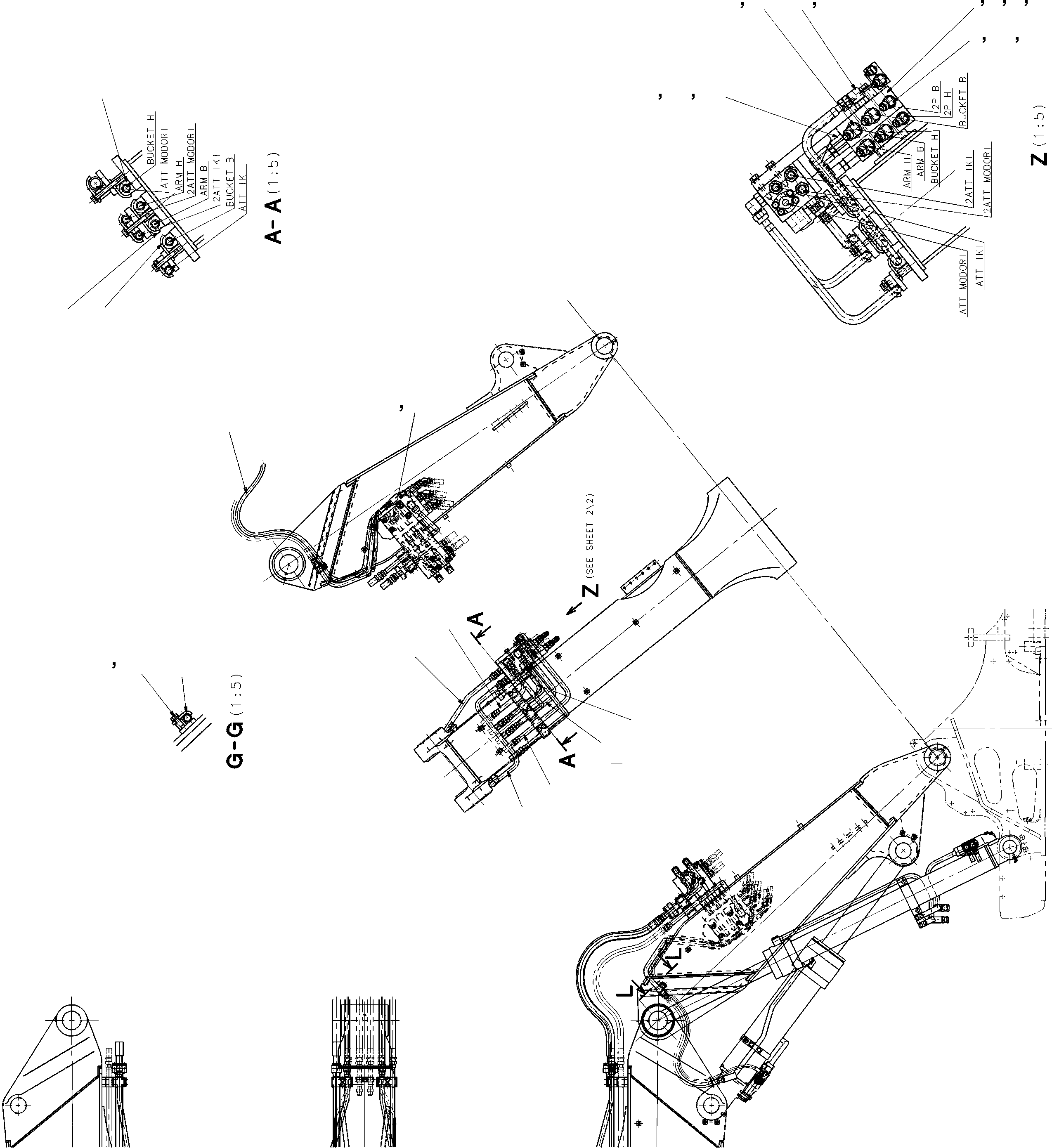 Трубка 22A-62-KA110 KOMATSU