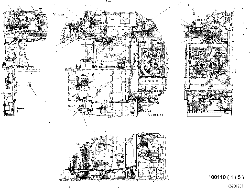 Кабель 08028-EB095 KOMATSU
