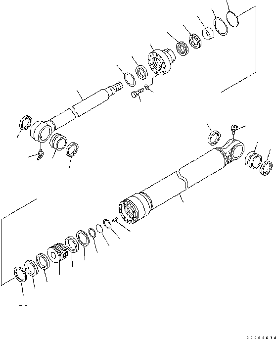 Уплотнительное кольцо круглого сечения 707-35-55020 KOMATSU