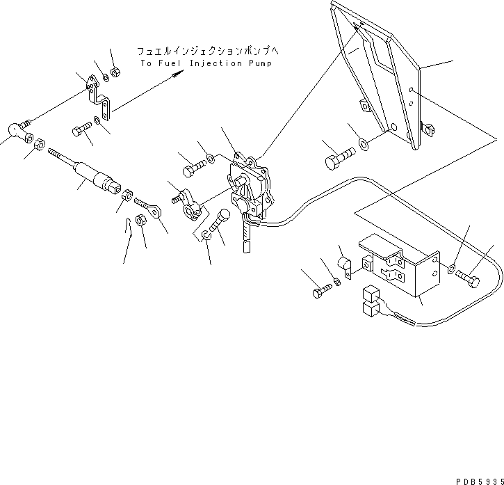 Кронштейн 21P-43-K1122 KOMATSU