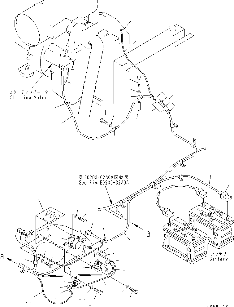 кабель 08028-62380 KOMATSU
