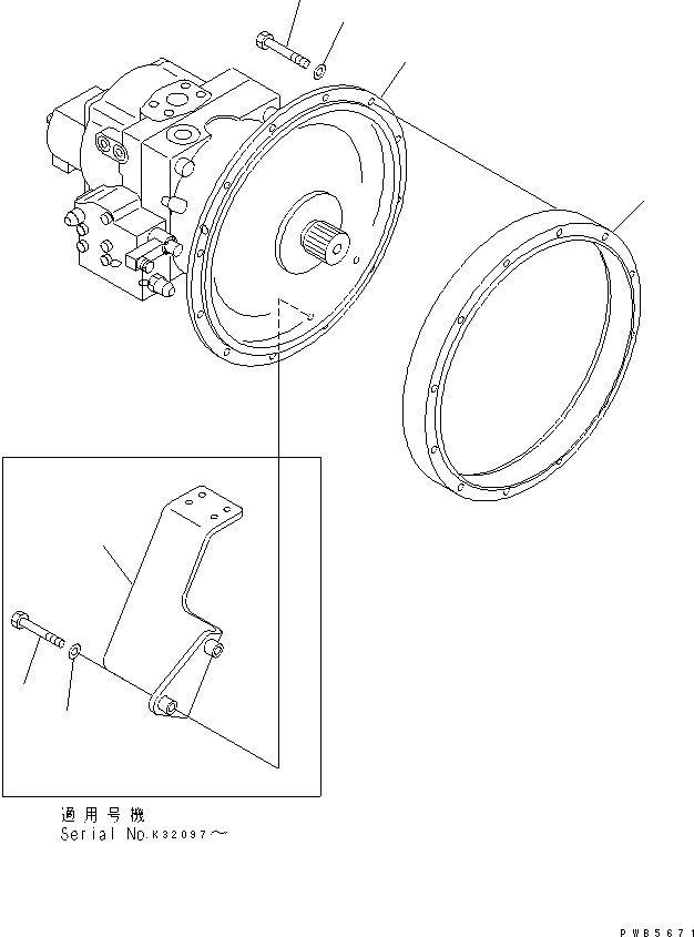 Кронштейн 21P-62-K4062 KOMATSU
