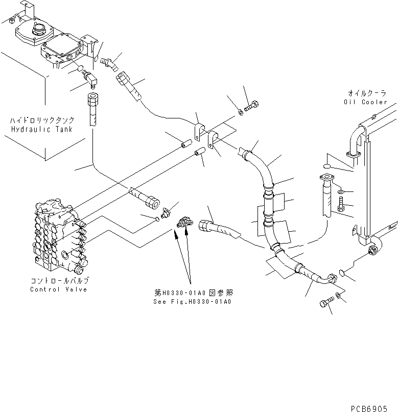 Шланг 21P-62-K2441 KOMATSU