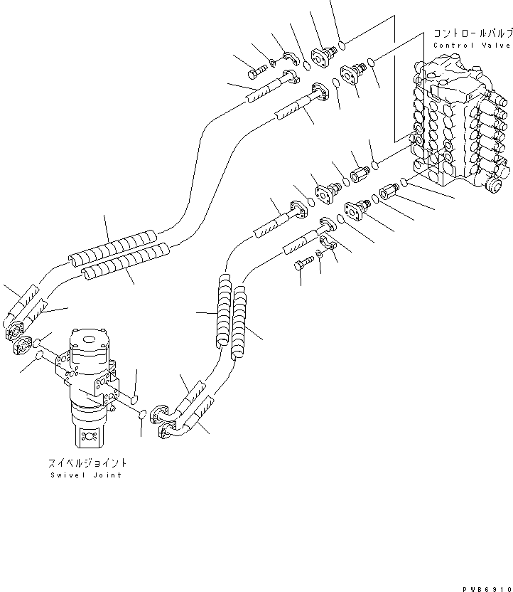 Шланг 07073-40609 KOMATSU